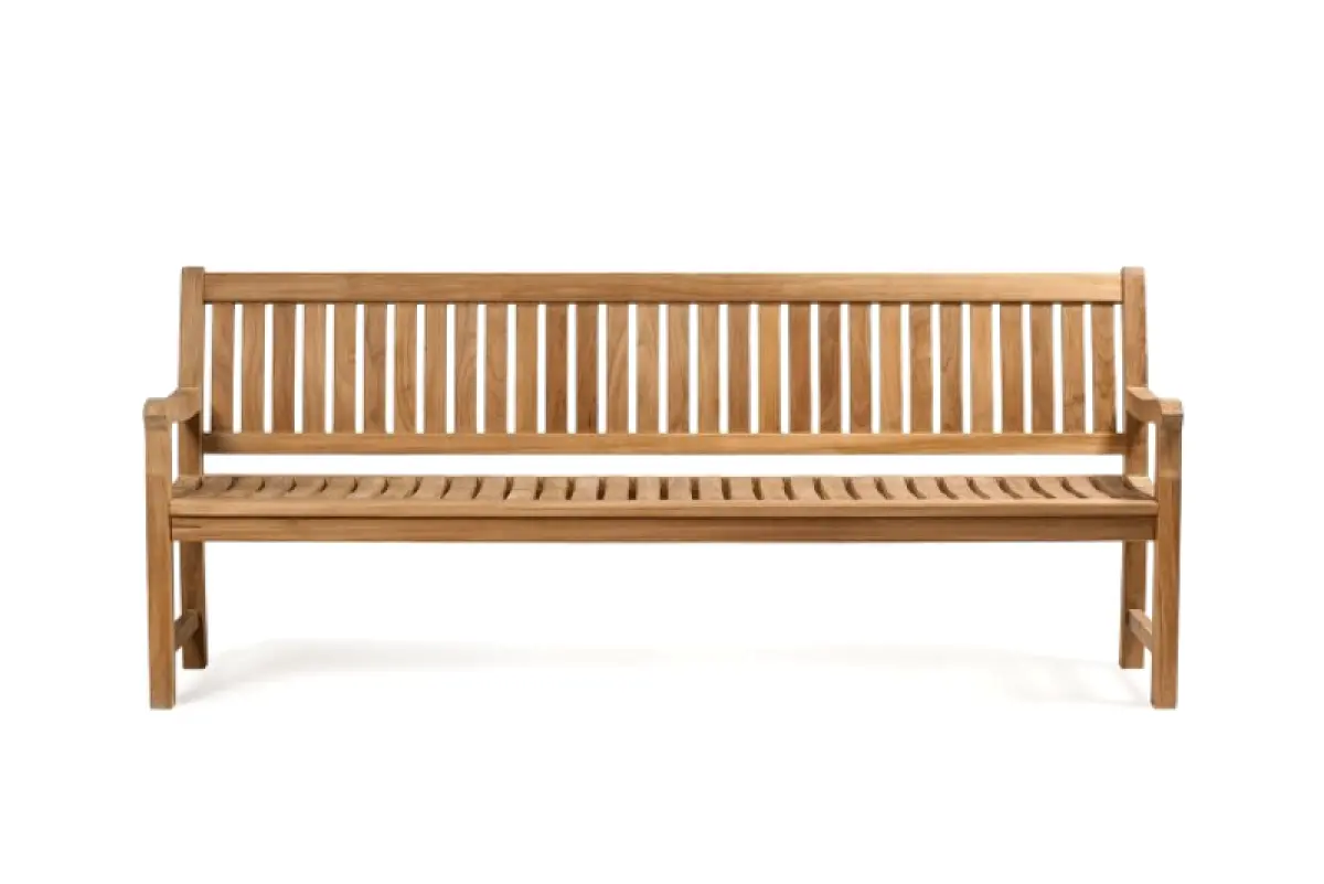 Teakholz Gartenbank Rio mit Armlehnen