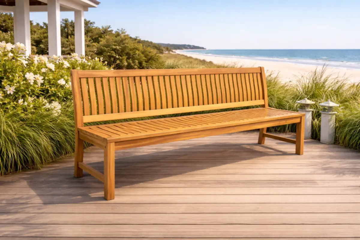 Teakholz Gartenbank Rio ohne Armlehnen