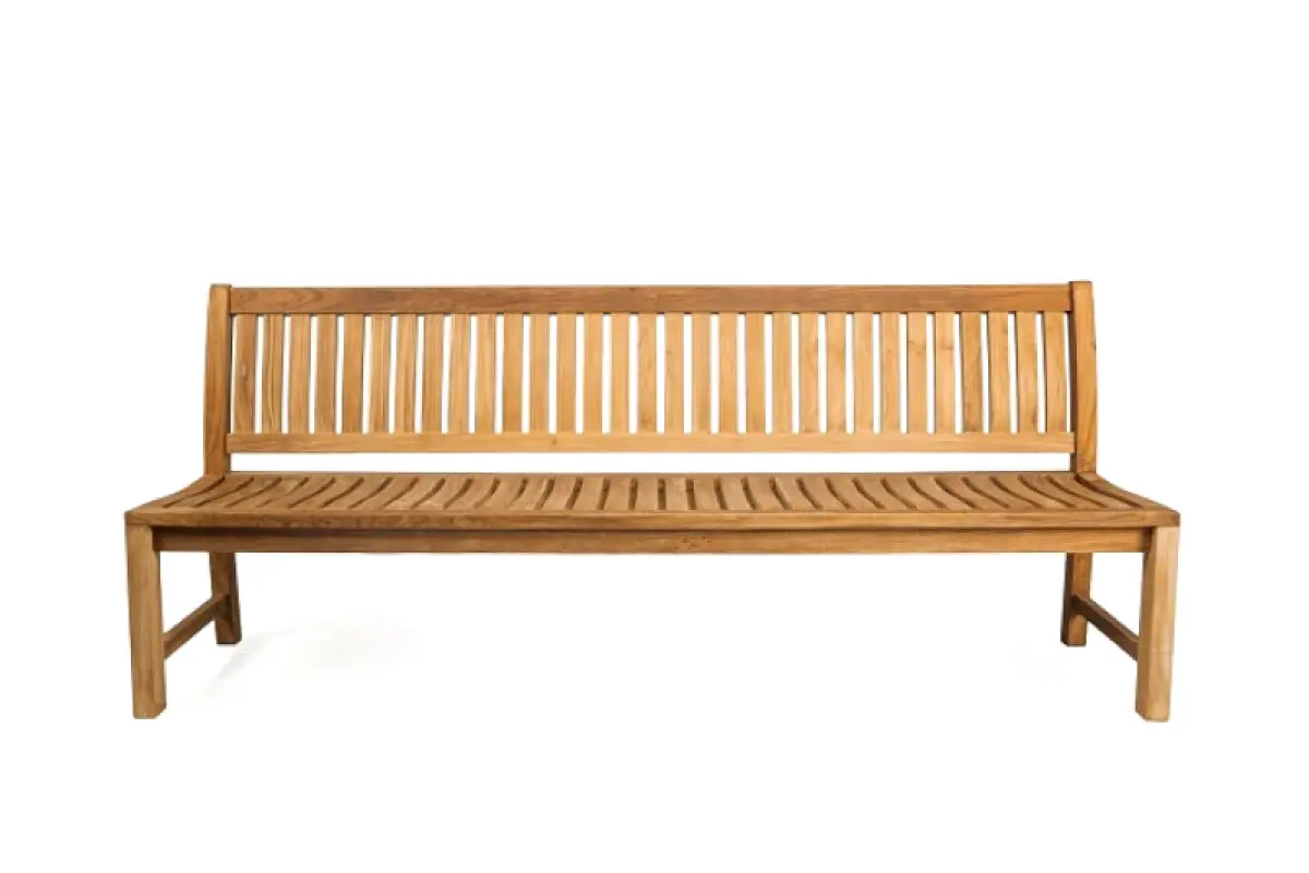 Teakholz Gartenbank Rio ohne Armlehnen