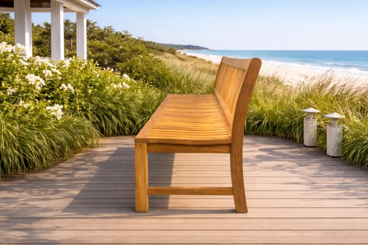 Teakholz Gartenbank Rio ohne Armlehnen