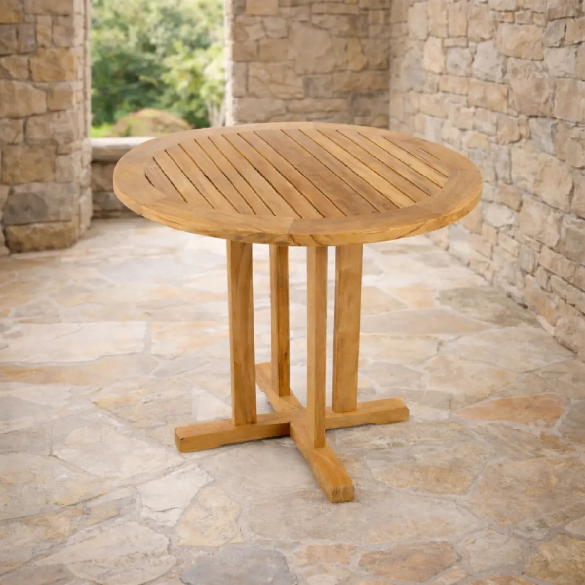 Teakholz Rundtisch Pele