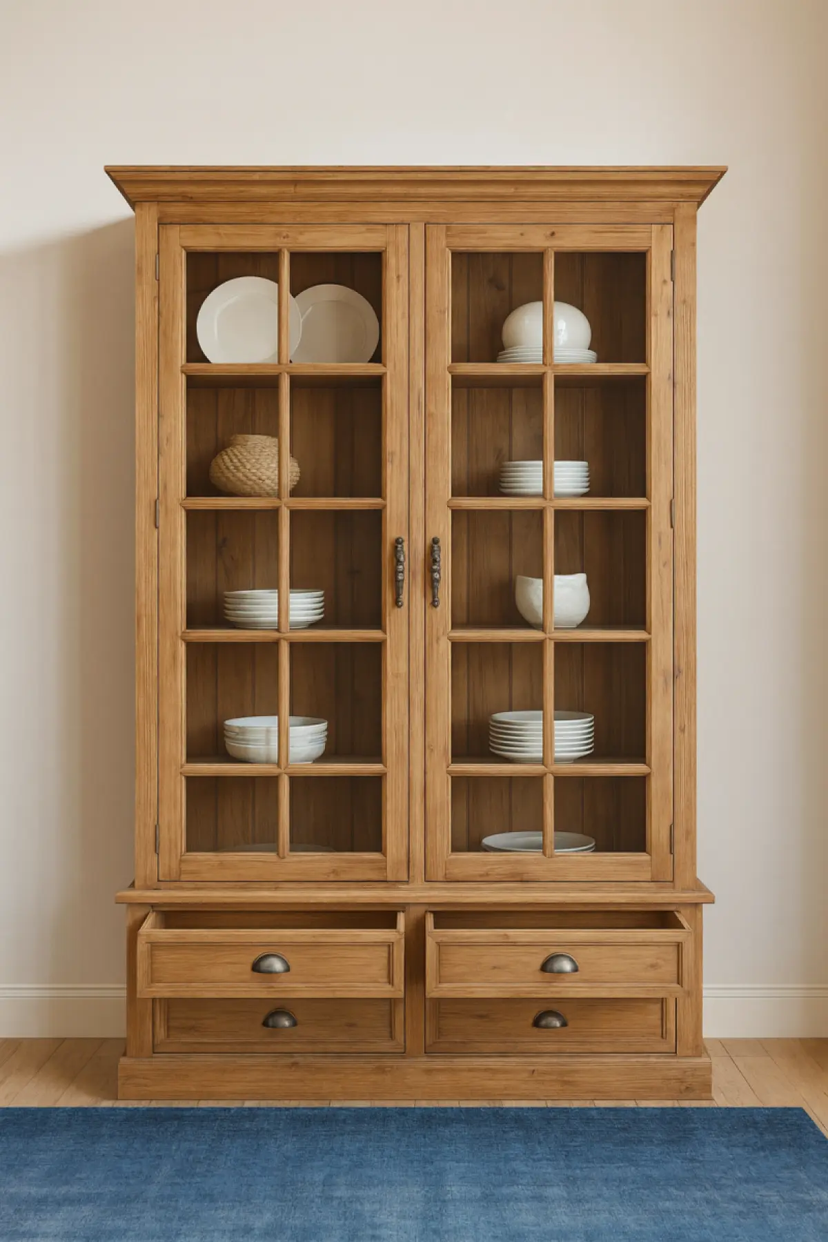 Teakholz Schrank Leoni