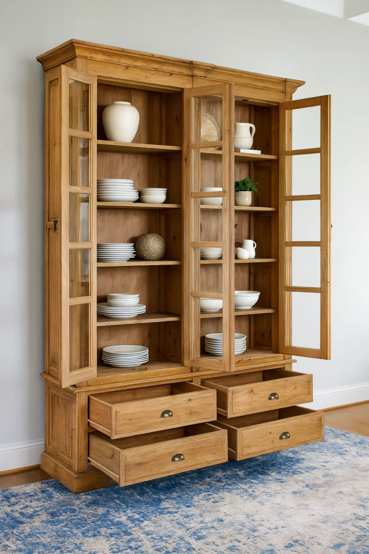 Teakholz Schrank Leoni