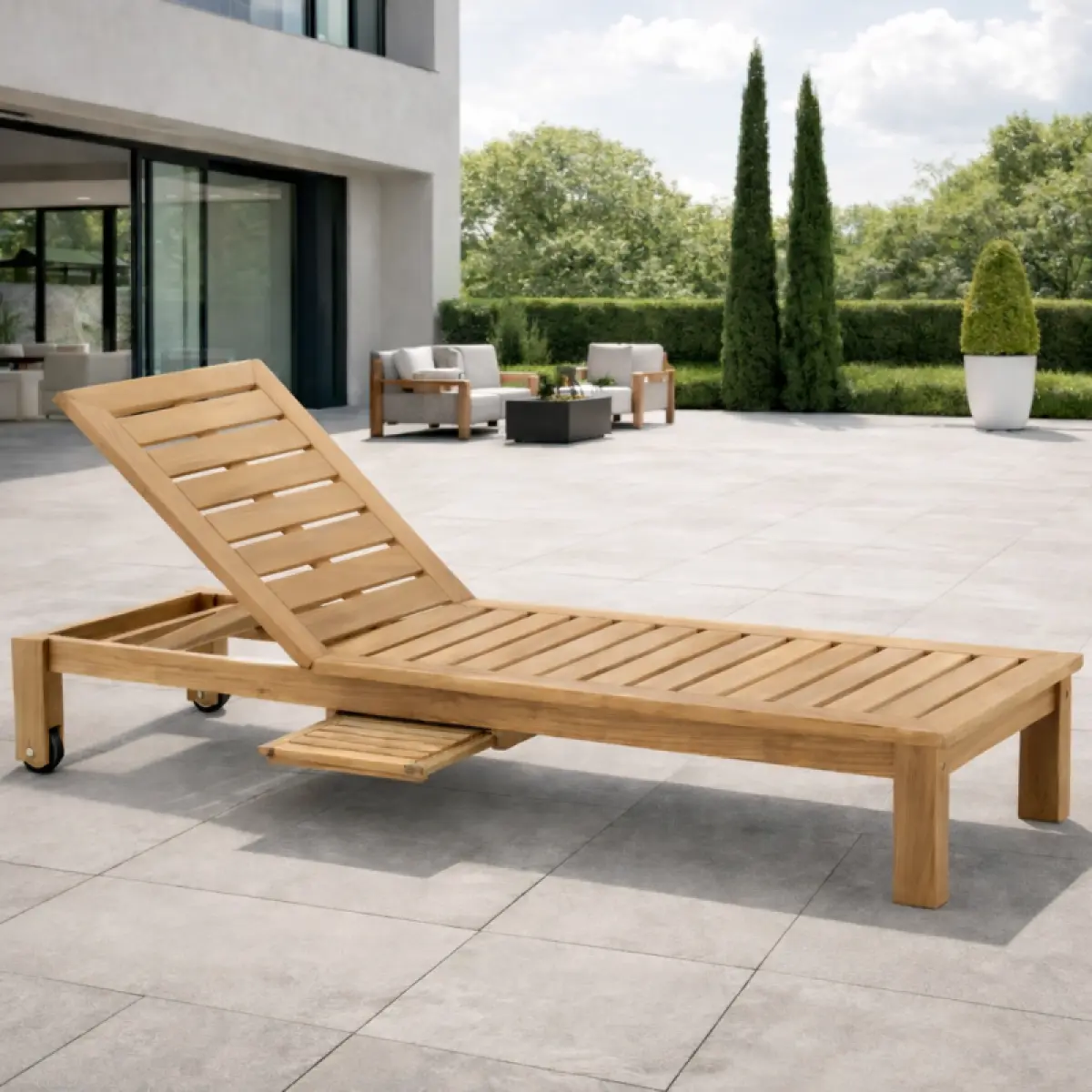 Teakholz Sonneliege Cordoba