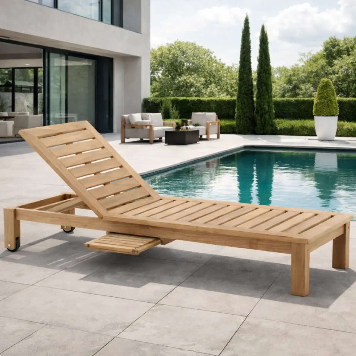 Teakholz Sonneliege Cordoba
