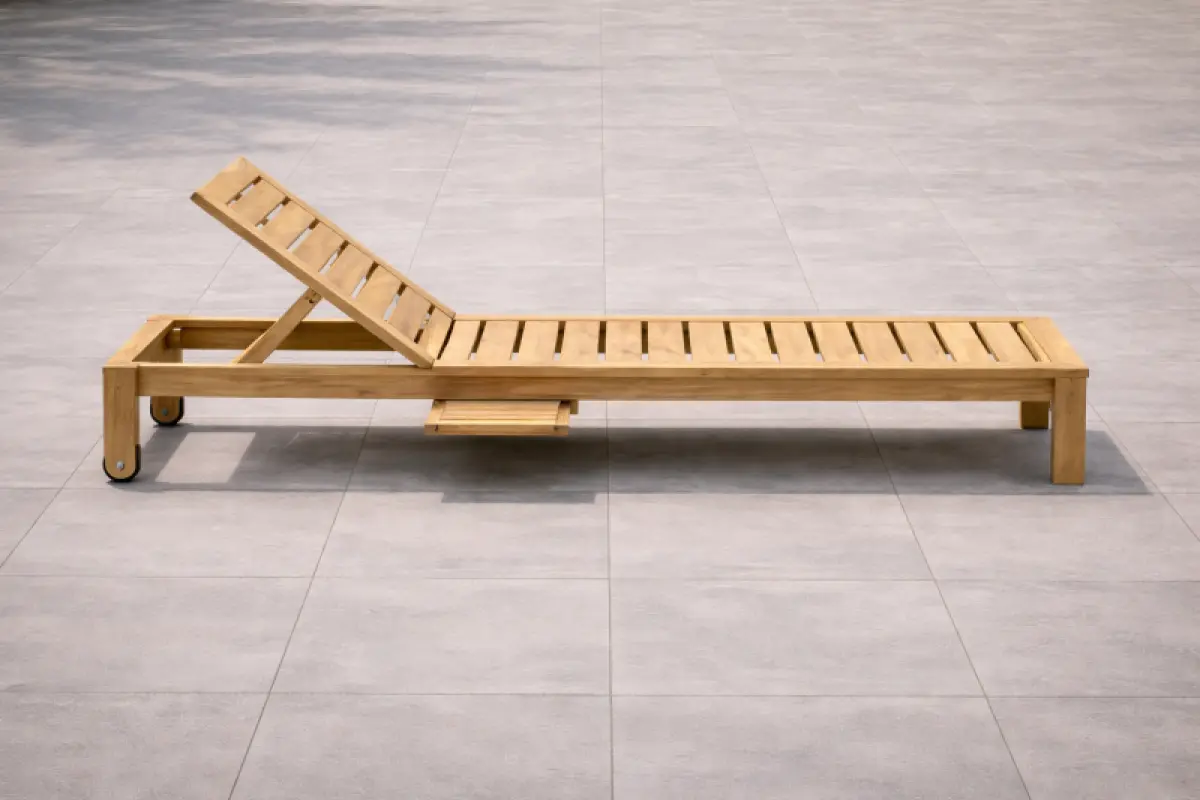 Teakholz Sonneliege Cordoba