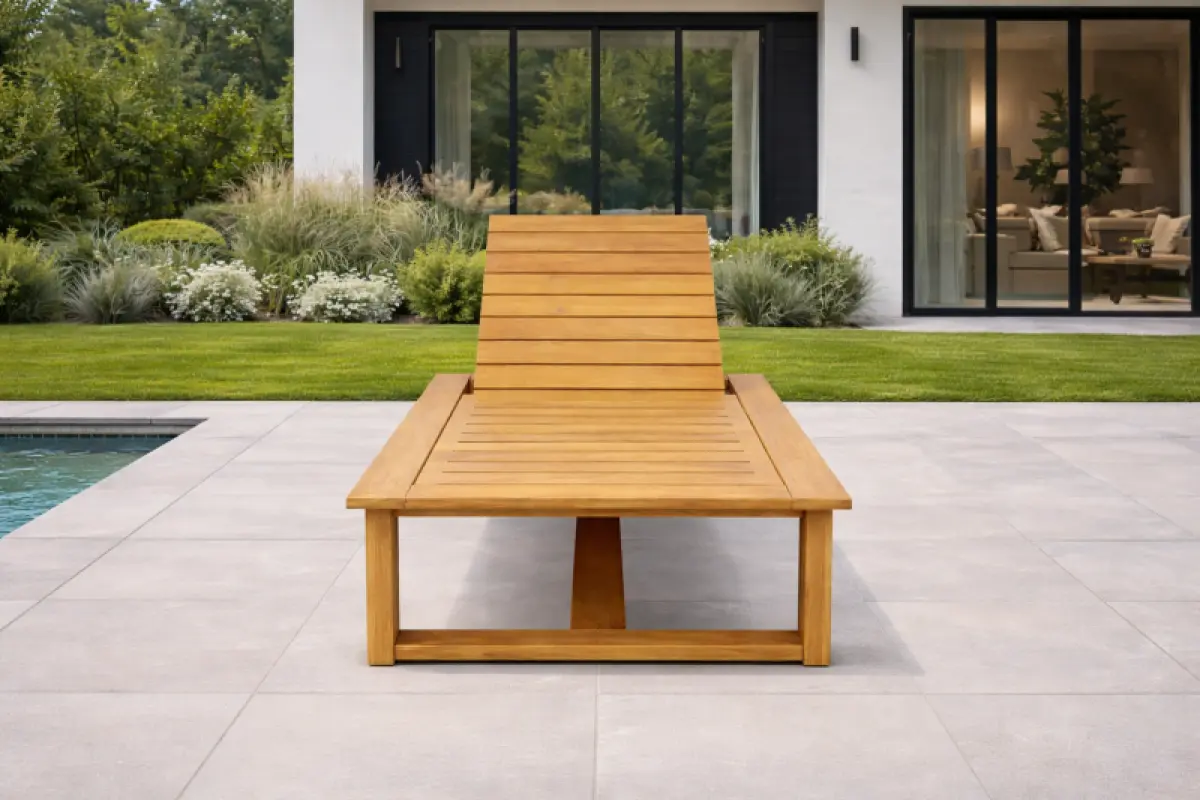 Teakholz Sonnenliege Malibu