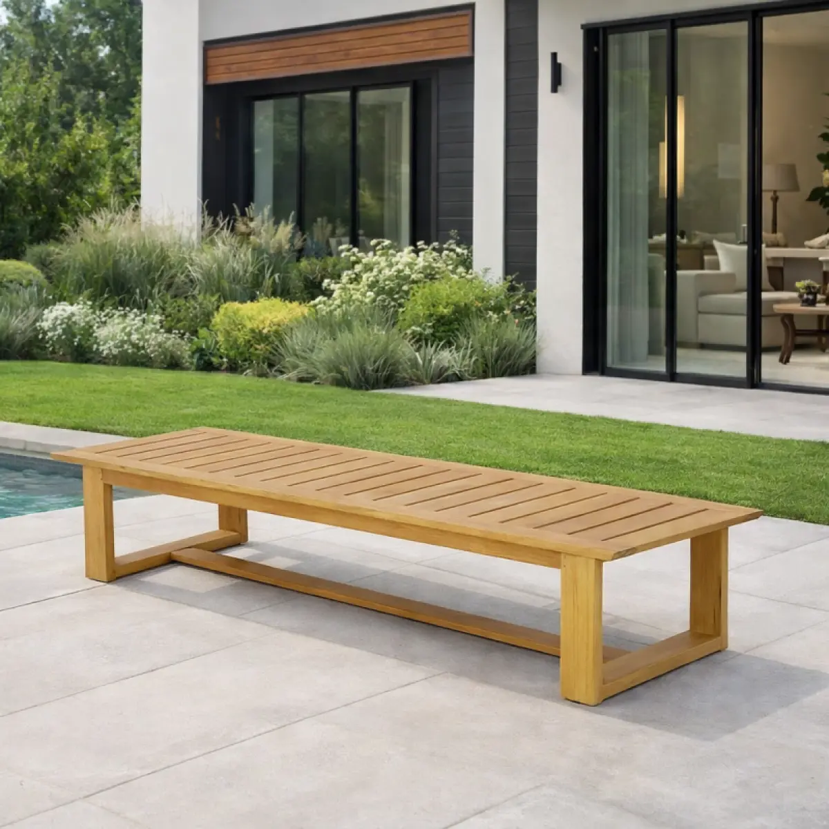 Teakholz Sonnenliege Malibu