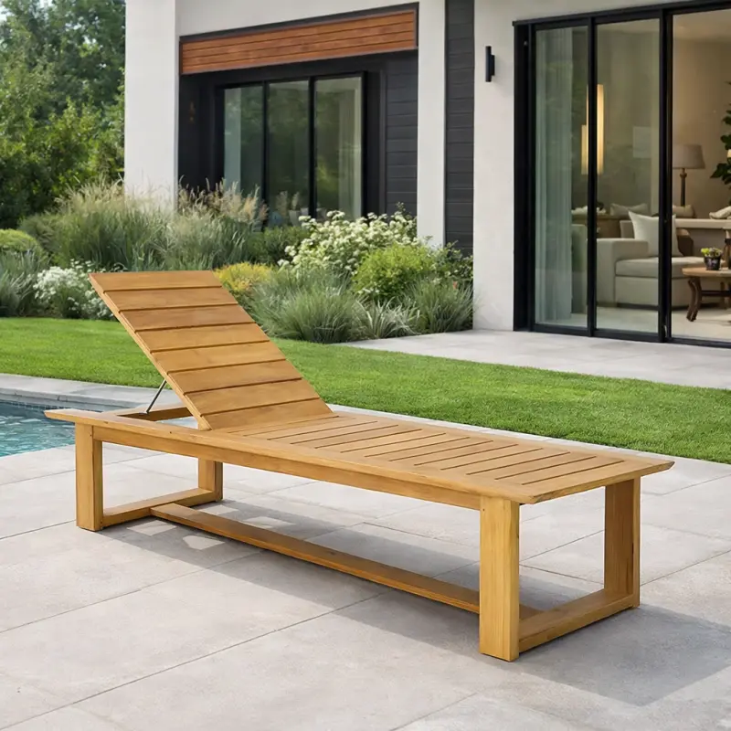 Teakholz Sonnenliege Malibu