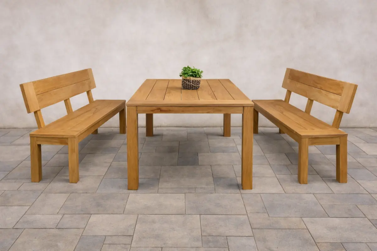 Teakholz Tisch Mamba