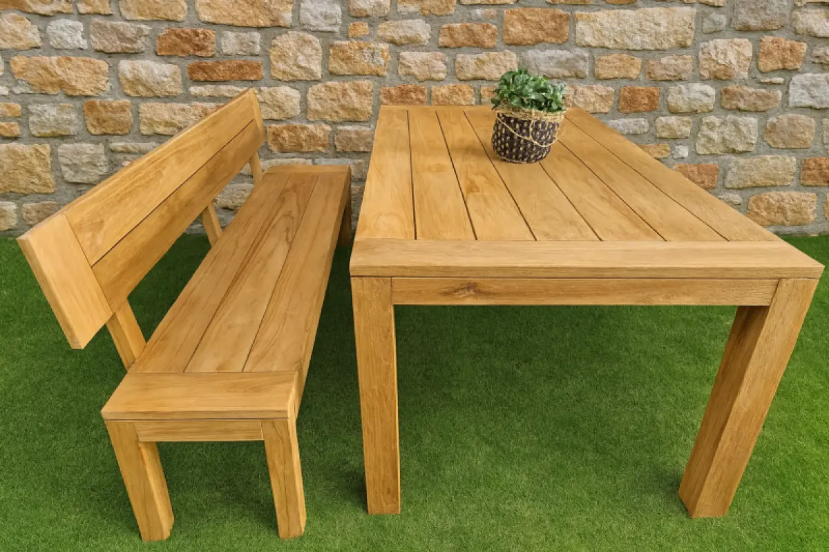 Teakholz Tisch Mamba