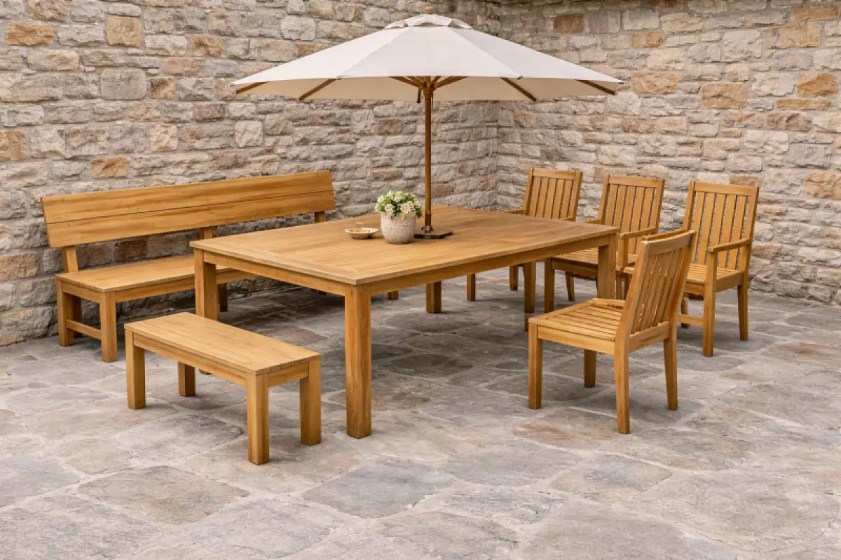 Teakholz Tisch Mamba