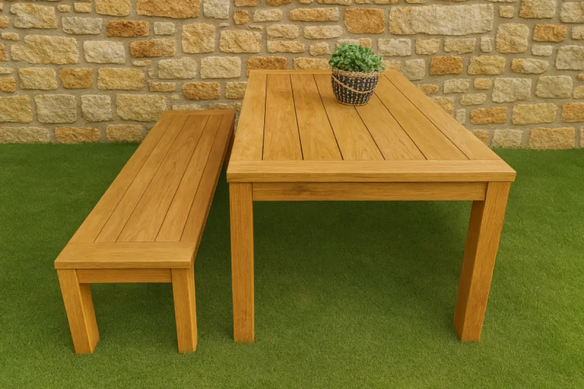 Teakholz Tisch Mamba