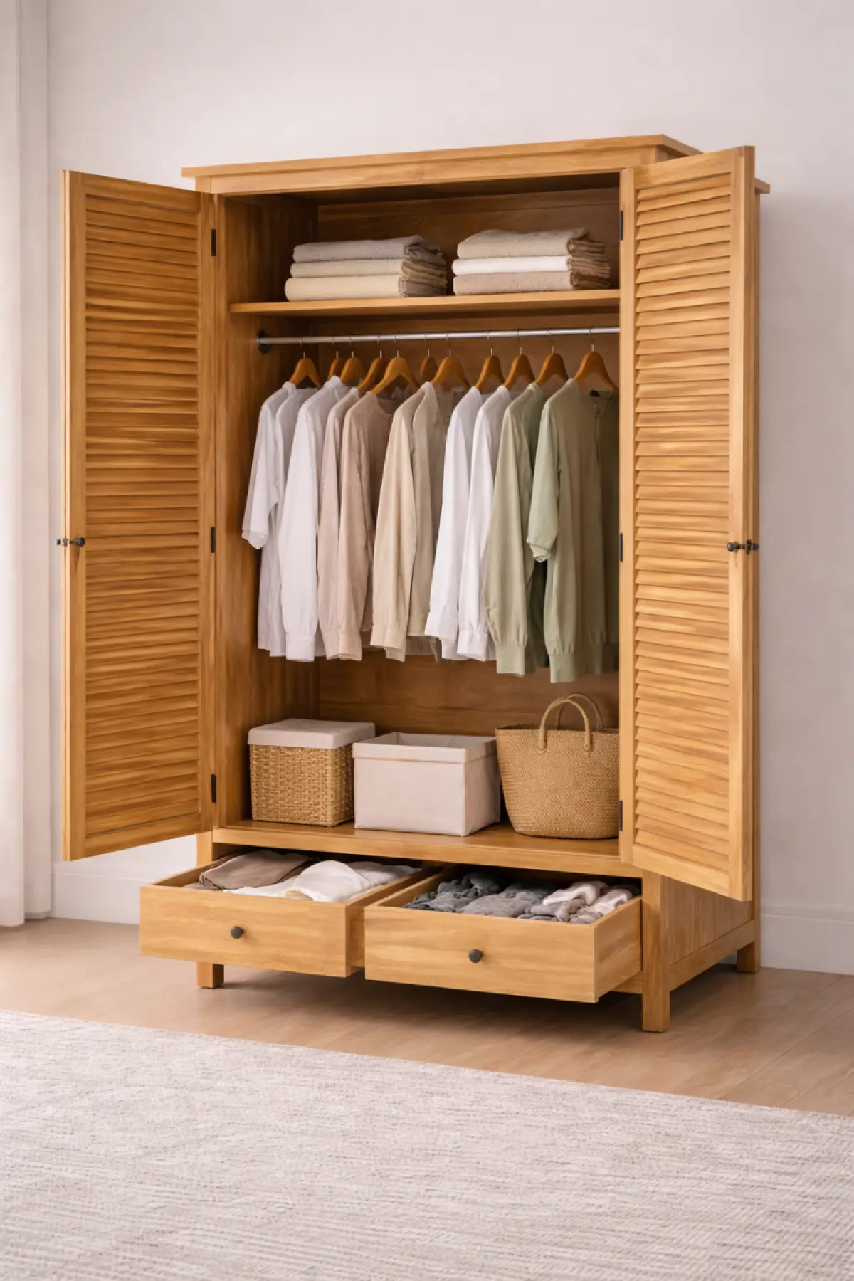 Teakholzschrank Bella