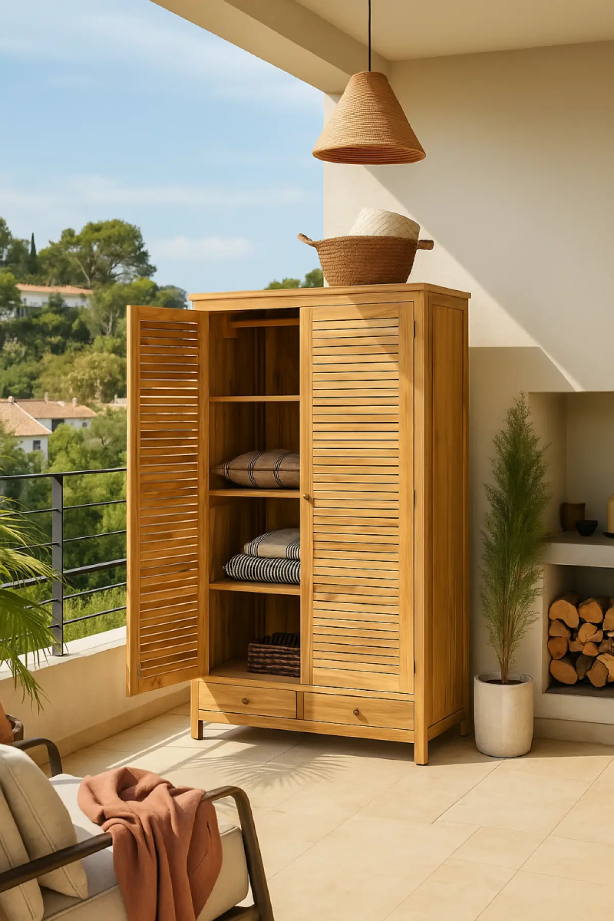 Teakholzschrank Bella