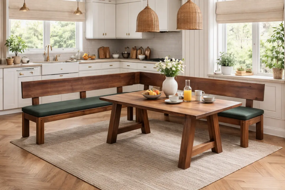 Tisch Alfa Nuss Gerade Kantig